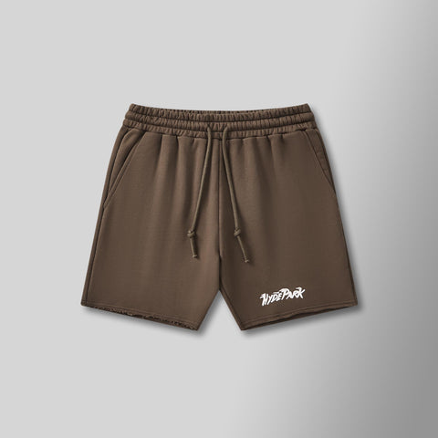 Posted Up Cut Off Shorts - Brown