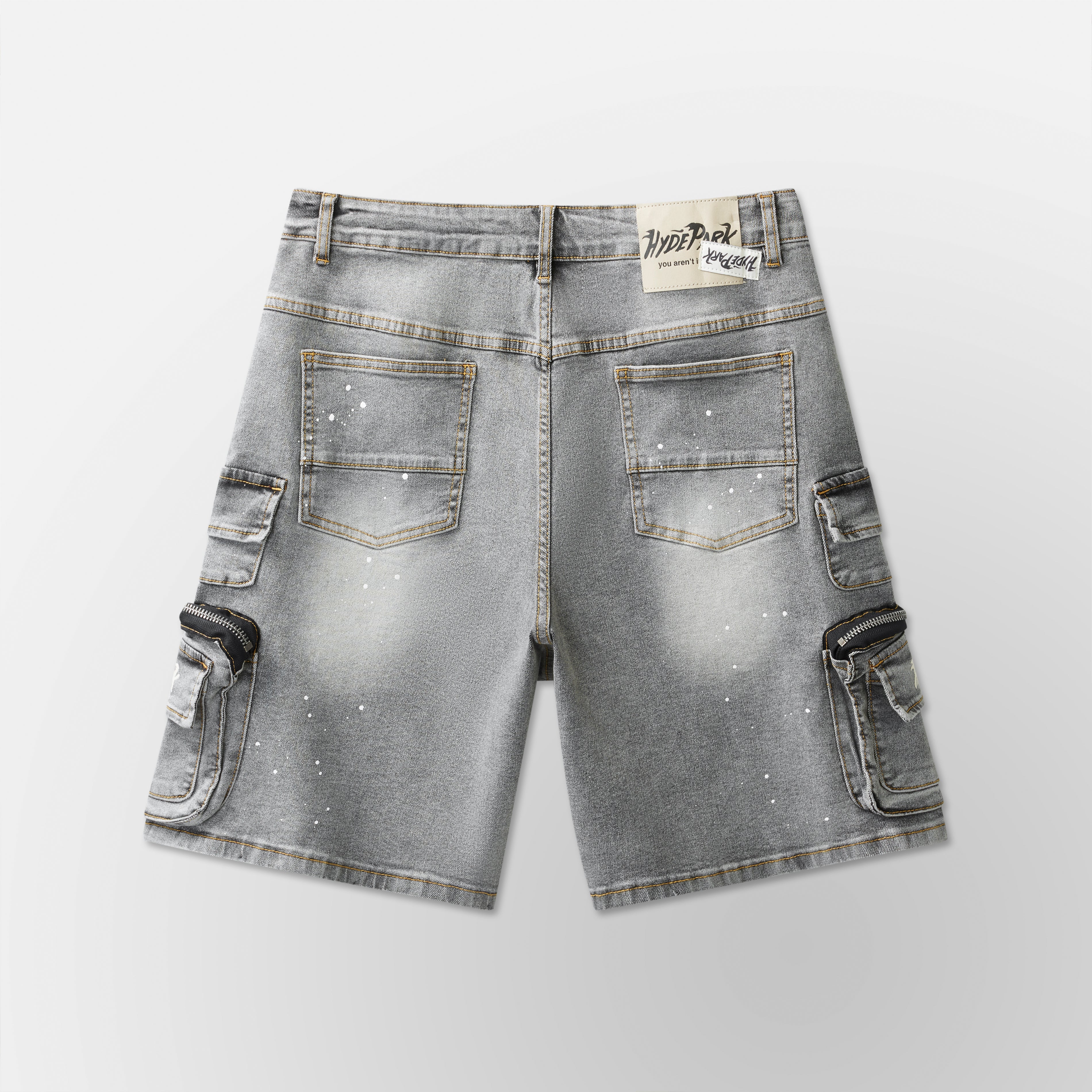 Velocity Cargo Denim Short - Grey