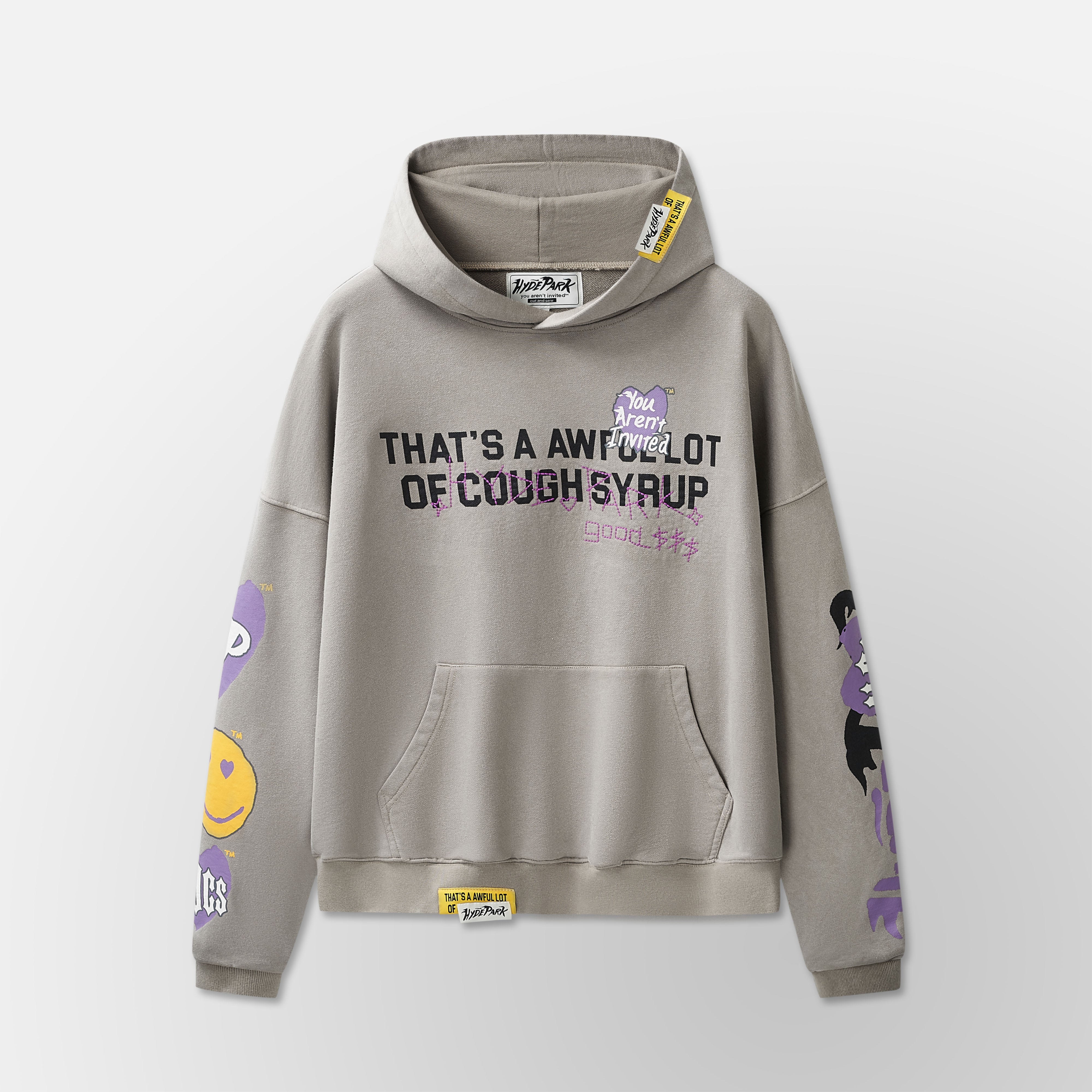 Awful Lot of Hyde Park Hoodie - grey