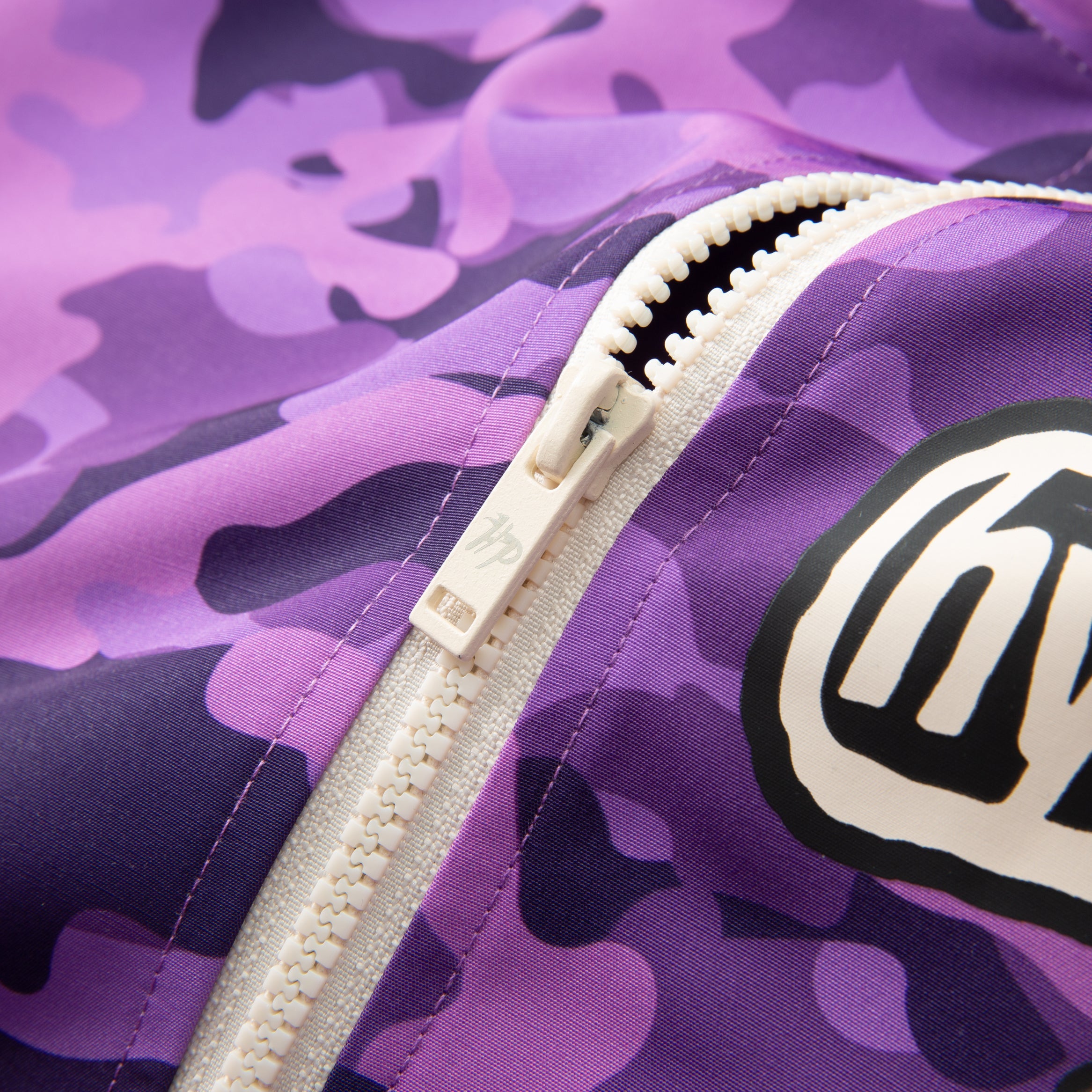 Lightning Camo Hooded Track Jacket - Purple