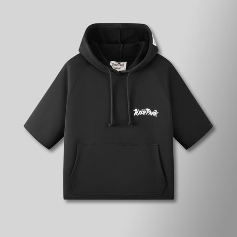 Posted Up T-Shirt Hoodie - Black
