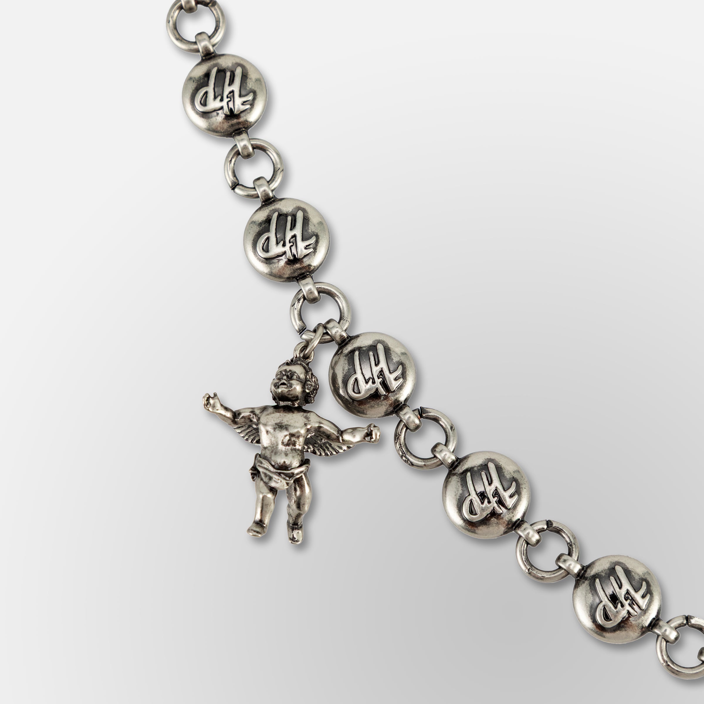 HP Pill Link Chain W/ Cherub + HP Charm - Wallet Chain