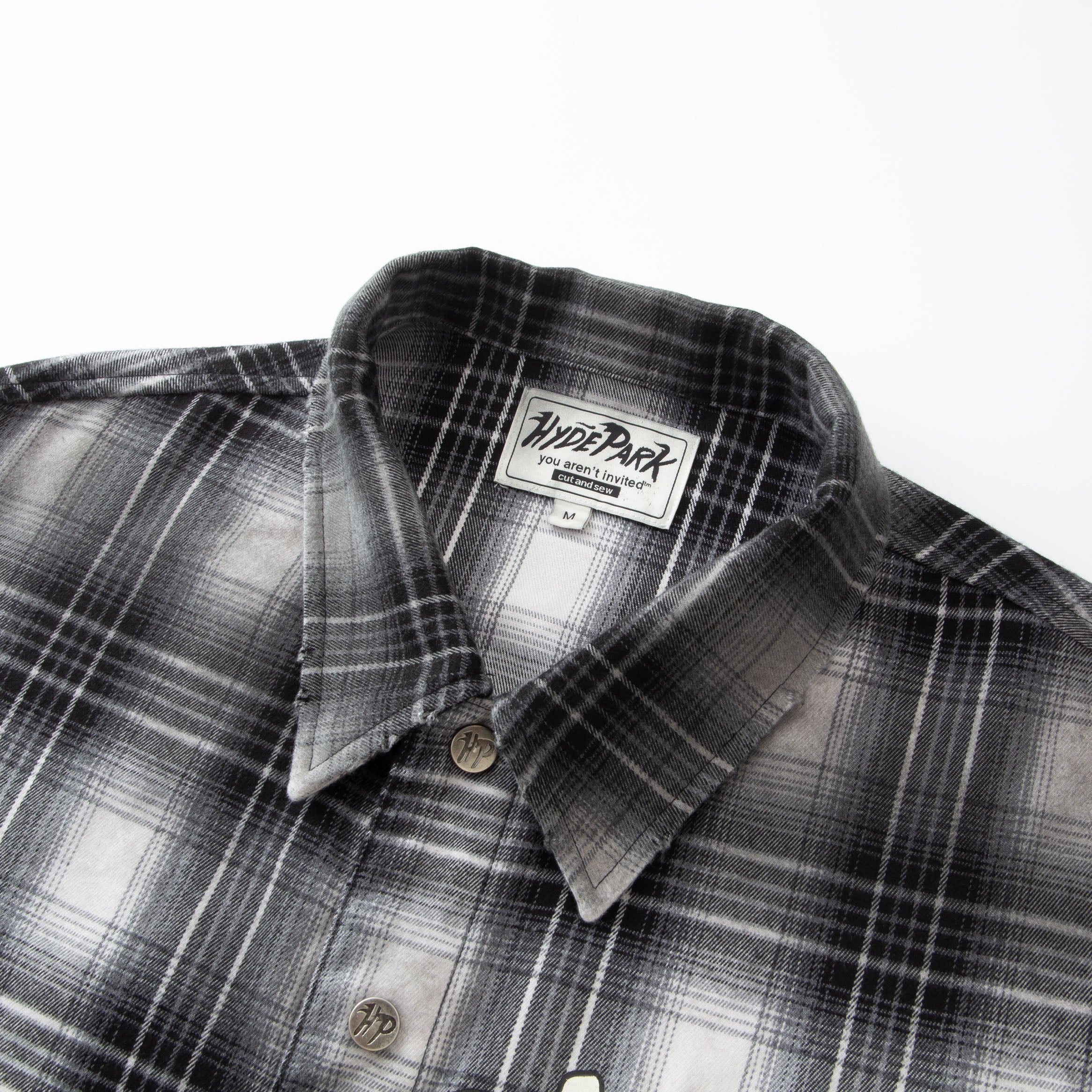 Flannel LS Shirt - Black/White