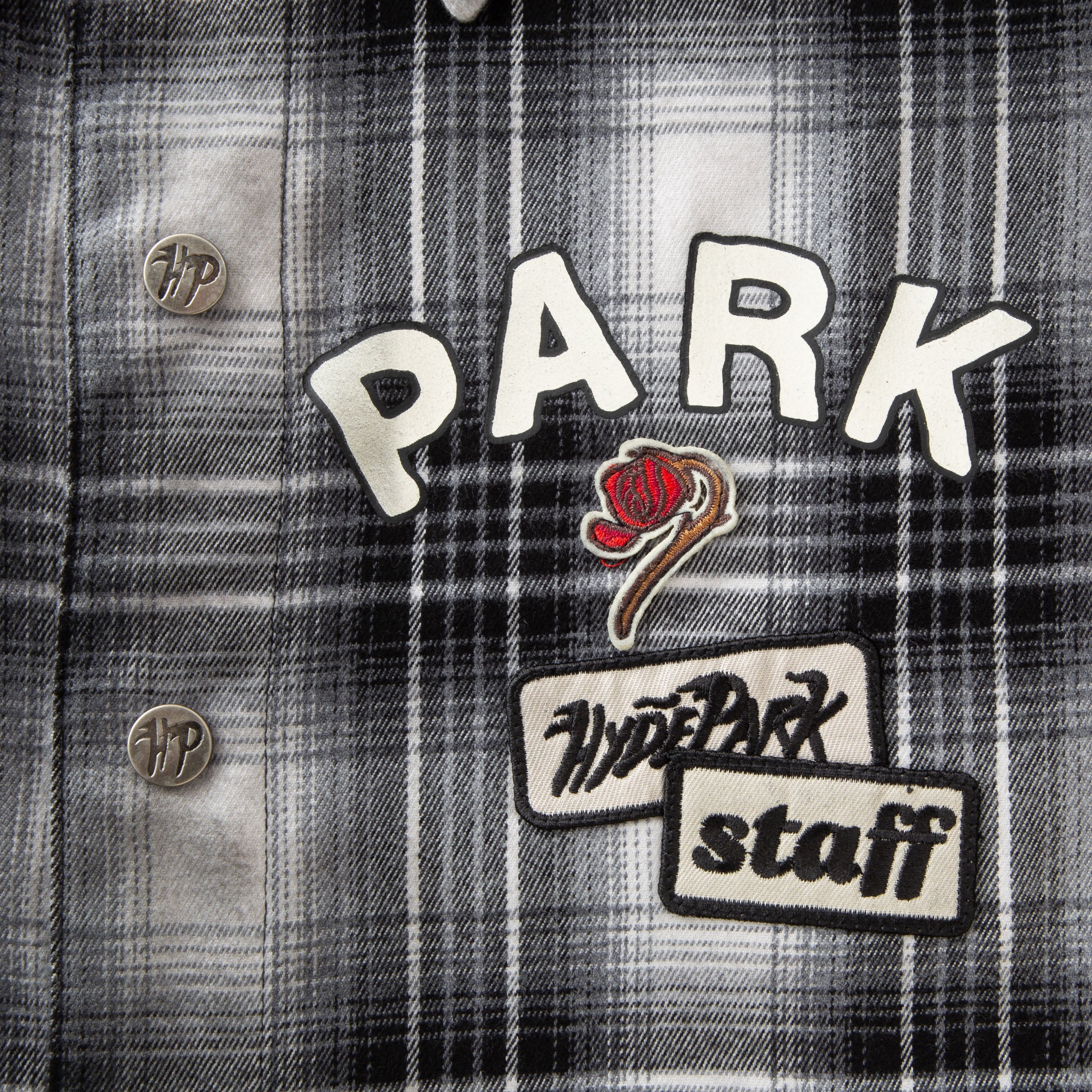 Flannel LS Shirt - Black/White