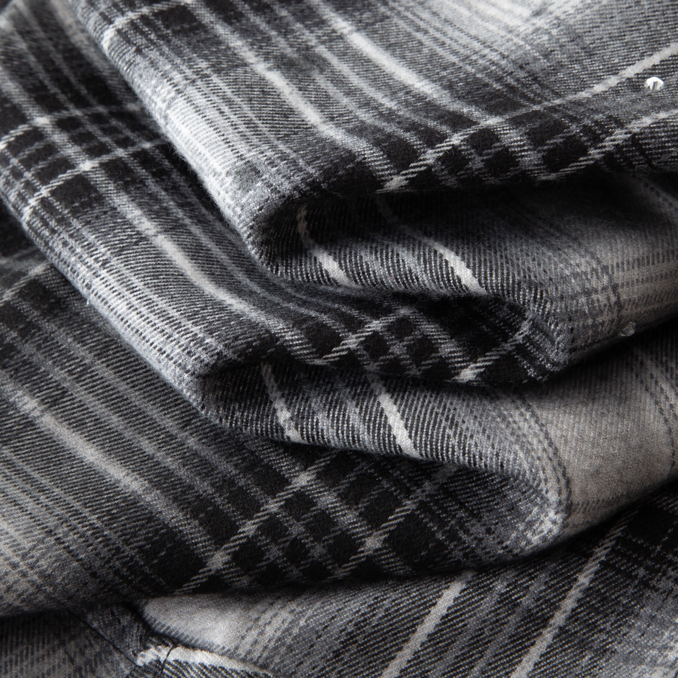 Flannel LS Shirt - Black/White