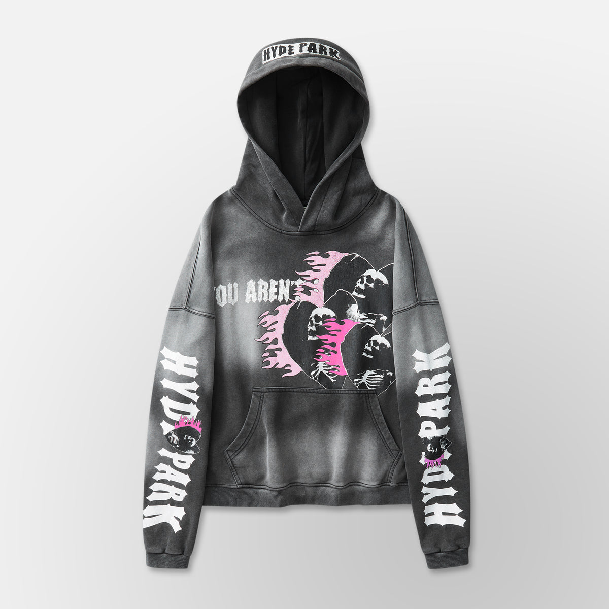 Eternal Flame Hoodie - Black/ Pink