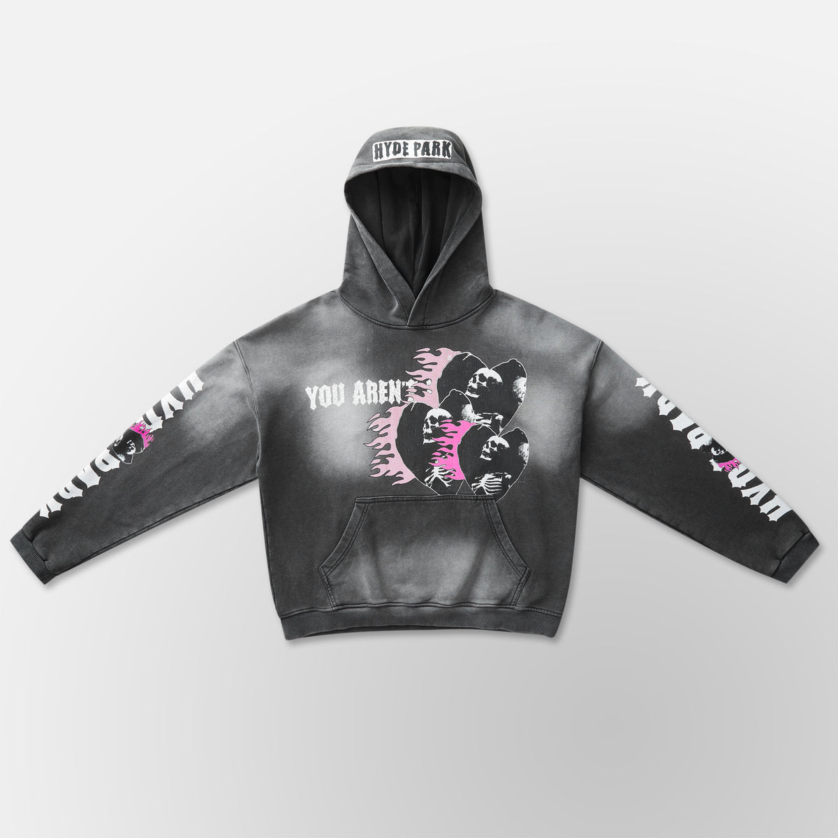 Eternal Flame Hoodie - Black/ Pink