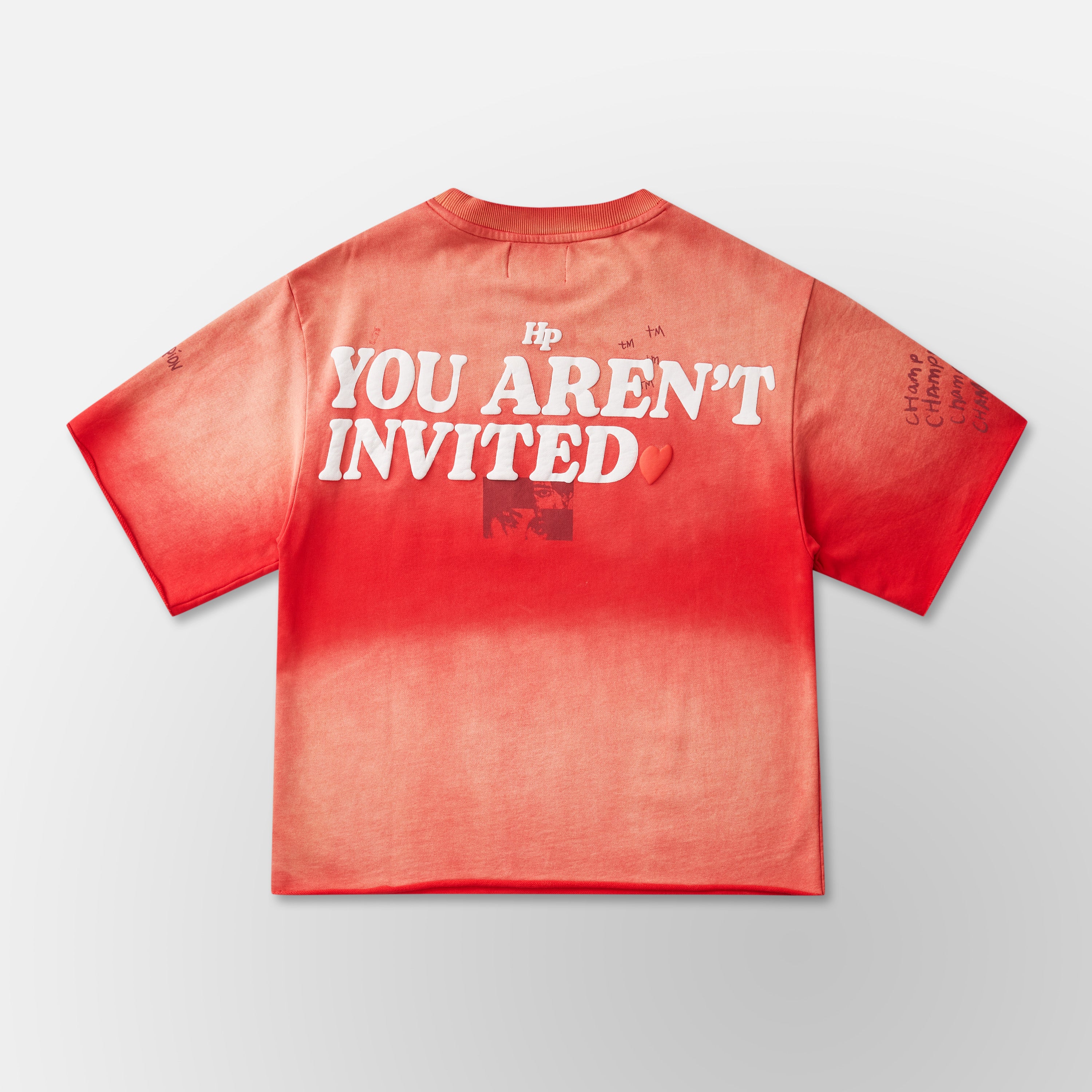 Slouch Cut Sweat Shirt - Red