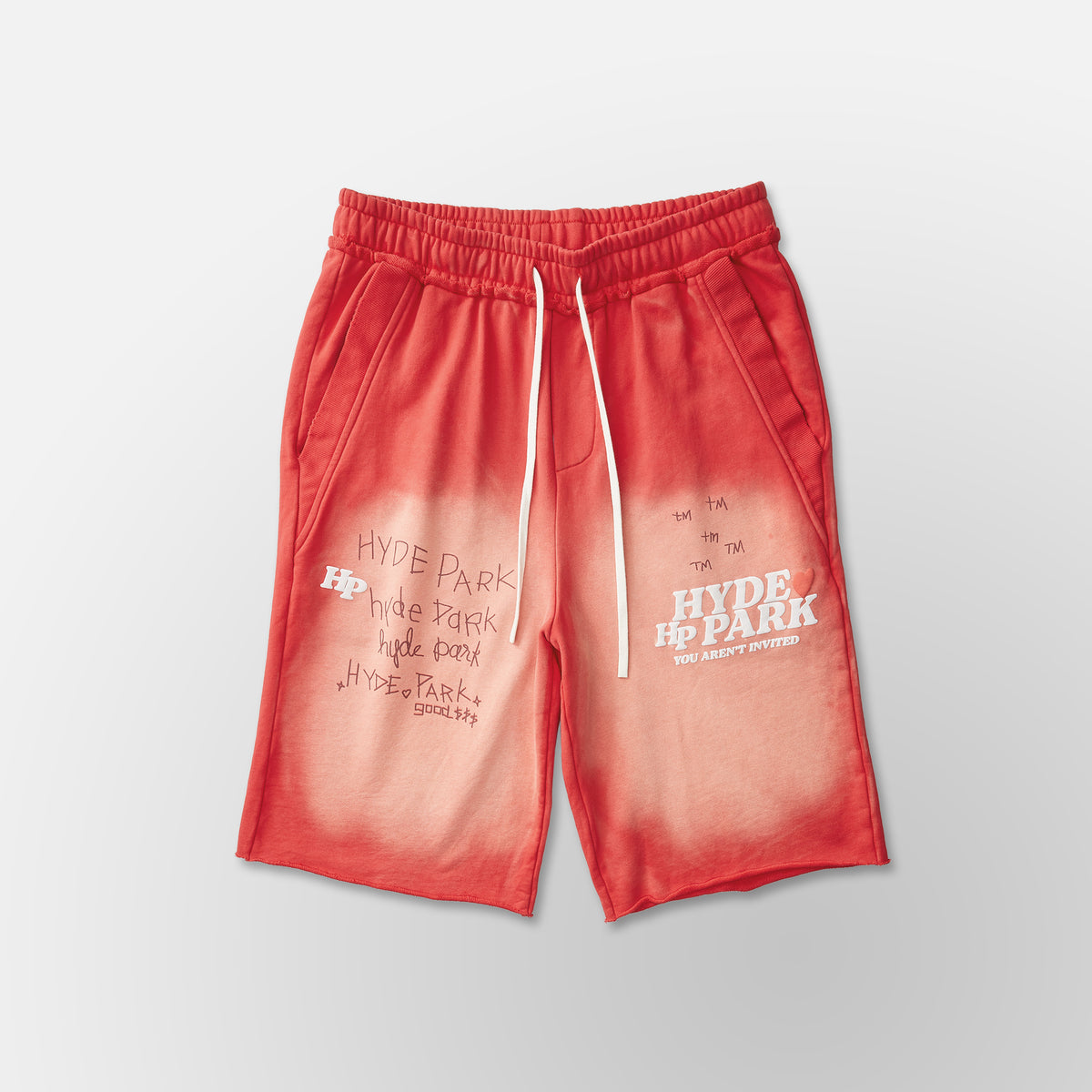 Slouch Cut Jogger Shorts - Red