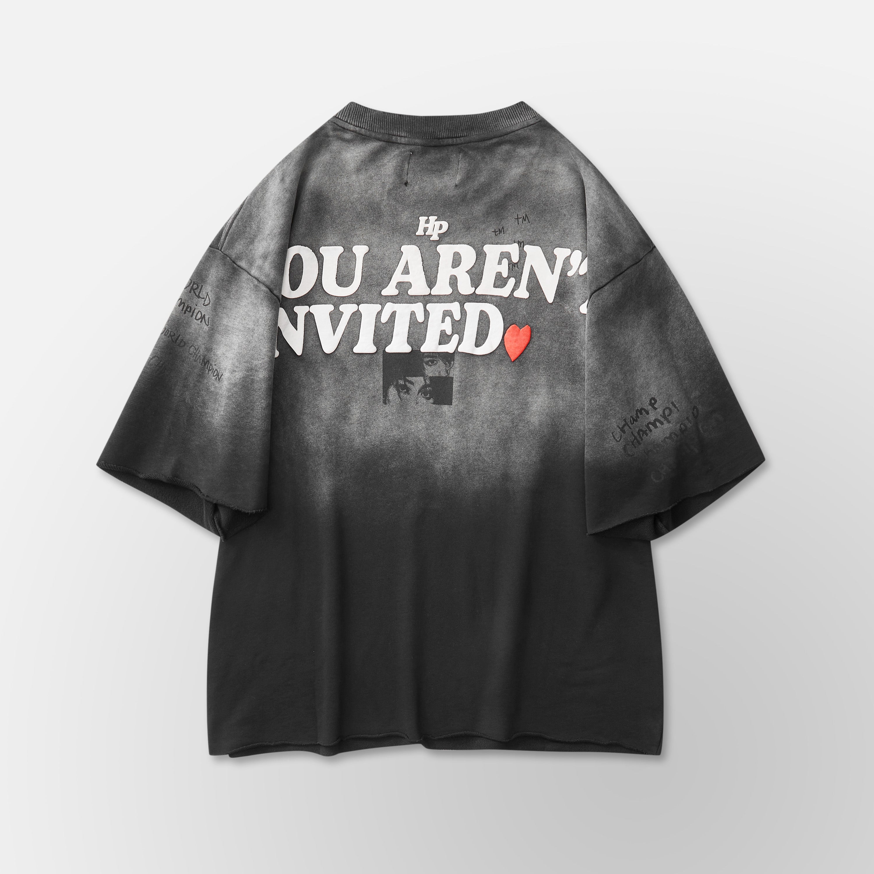Slouch Cut Sweat Shirt - Black