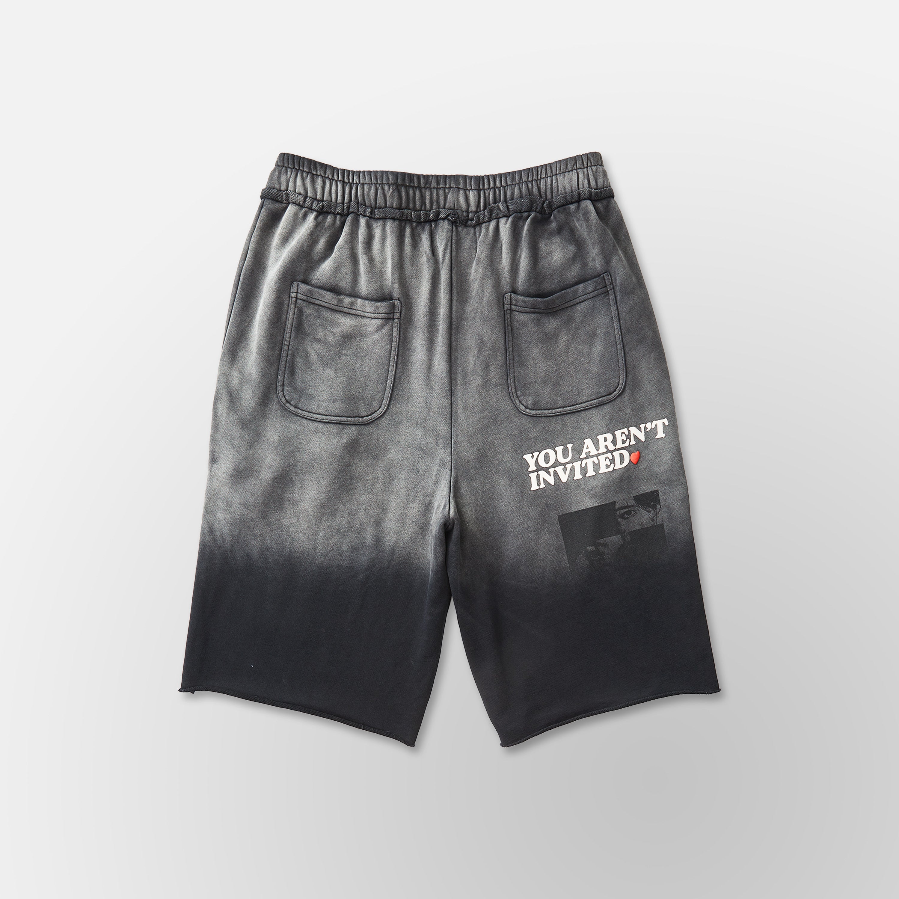 Slouch Cut Jogger Shorts - Black