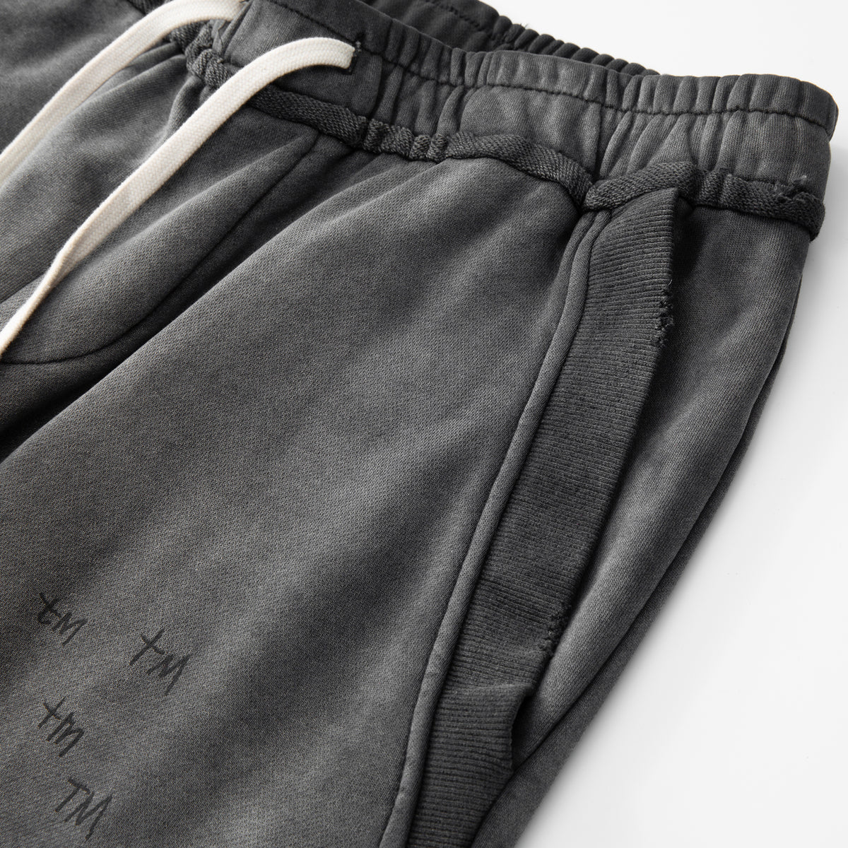 Slouch Cut Jogger Shorts - Black