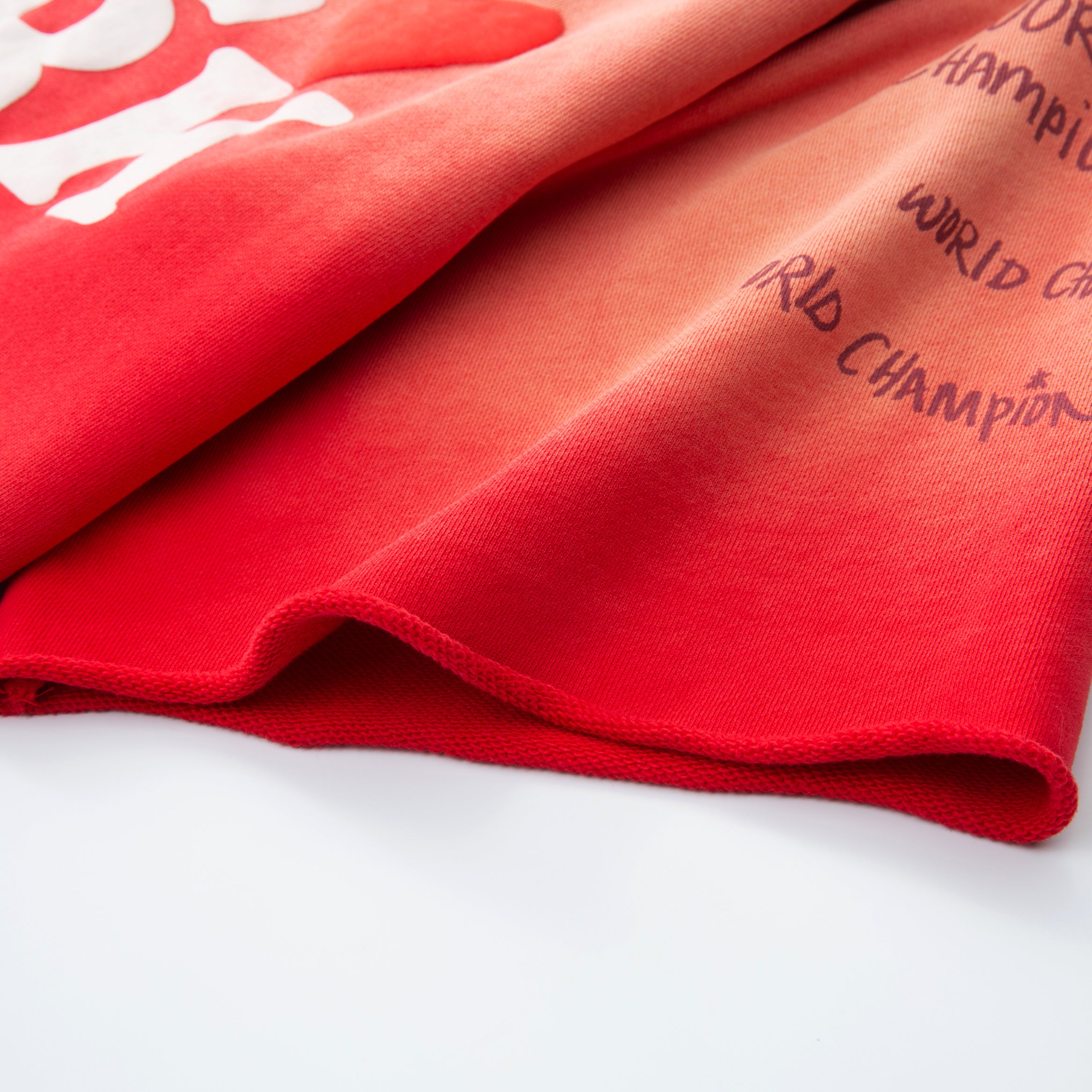 Slouch Cut Sweat Shirt - Red