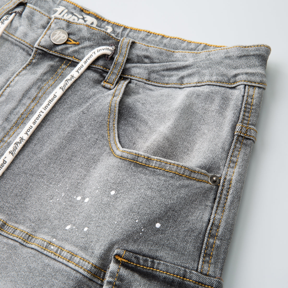 Velocity Cargo Denim Short - Grey