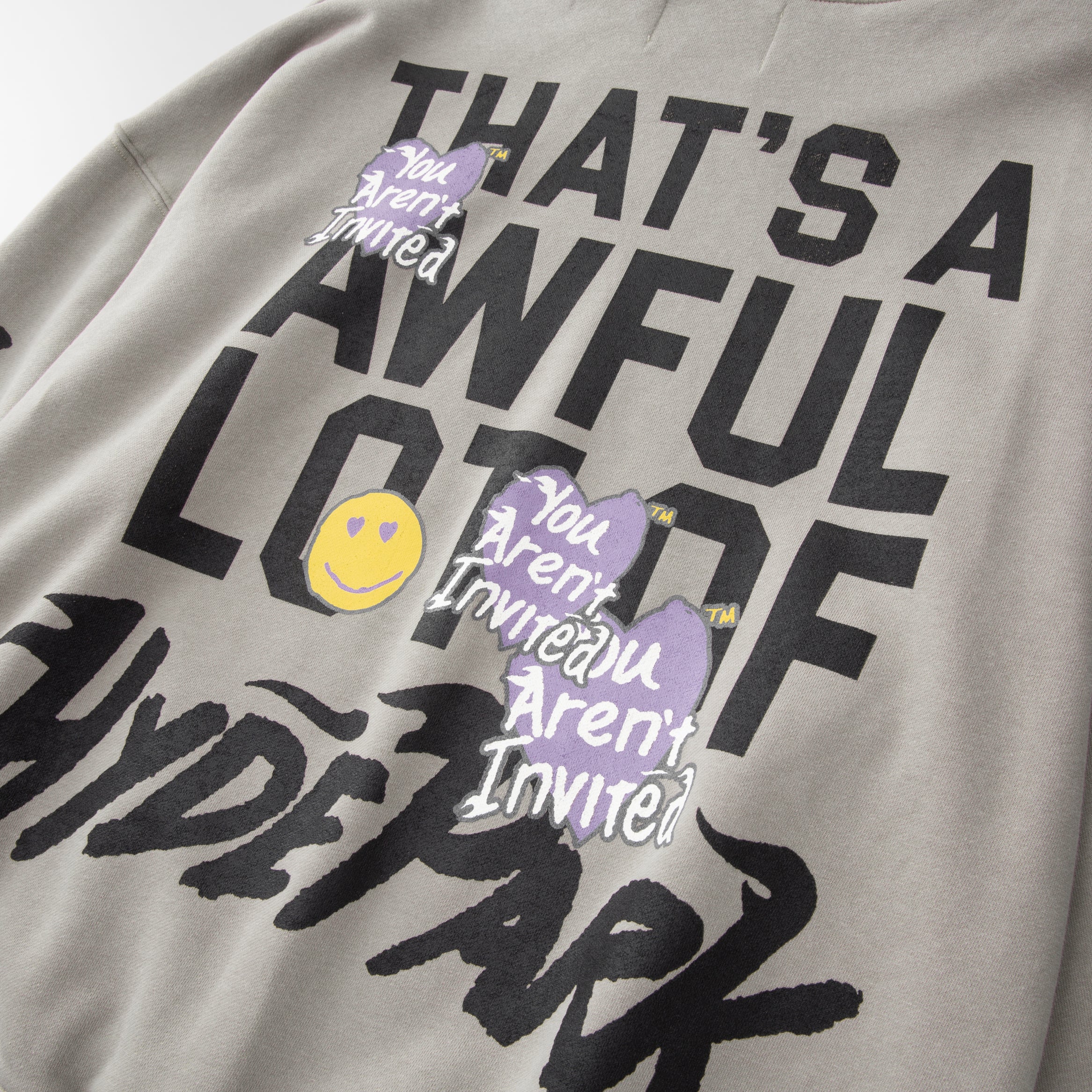 Awful Lot of Hyde Park Hoodie - grey