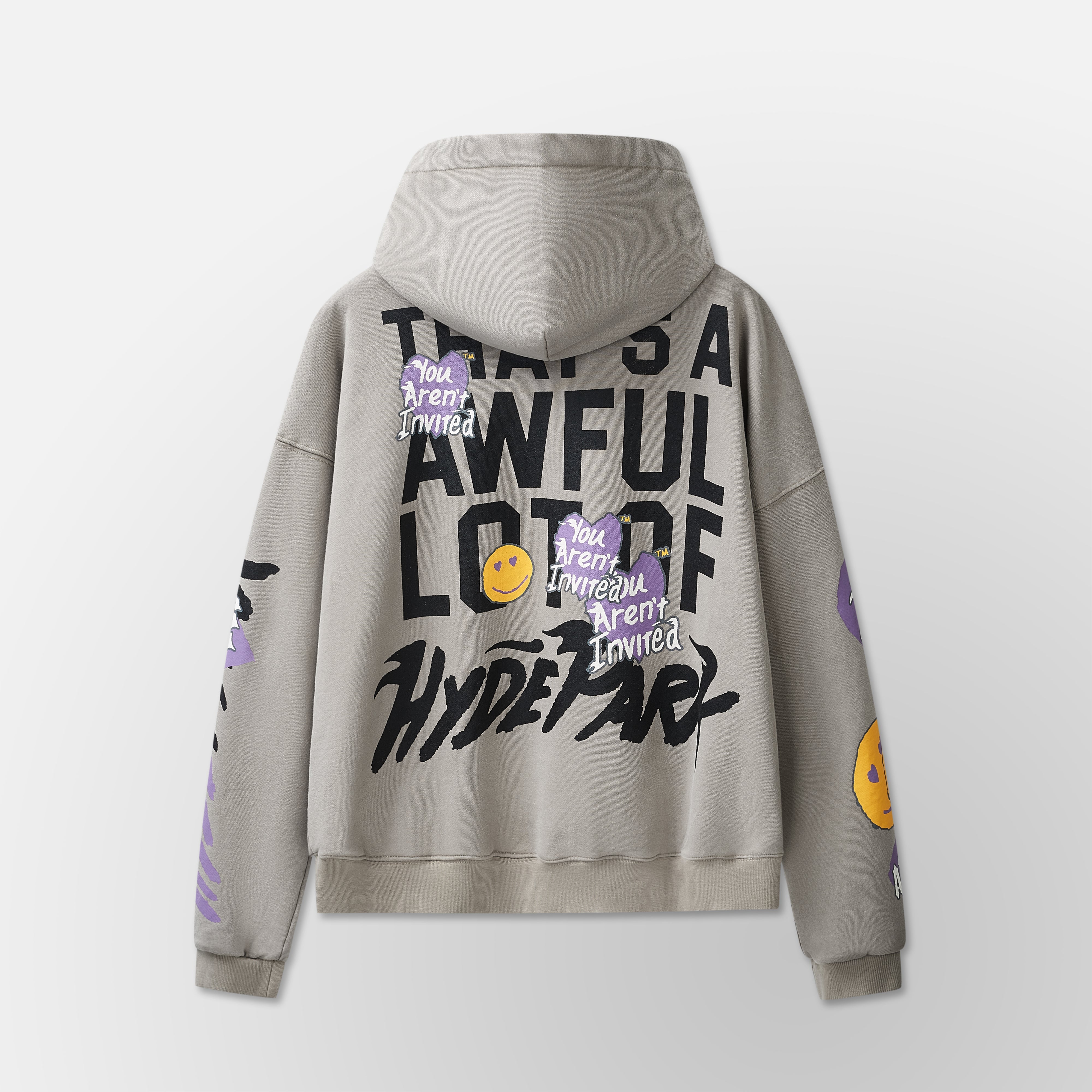 Awful Lot of Hyde Park Hoodie  - grey