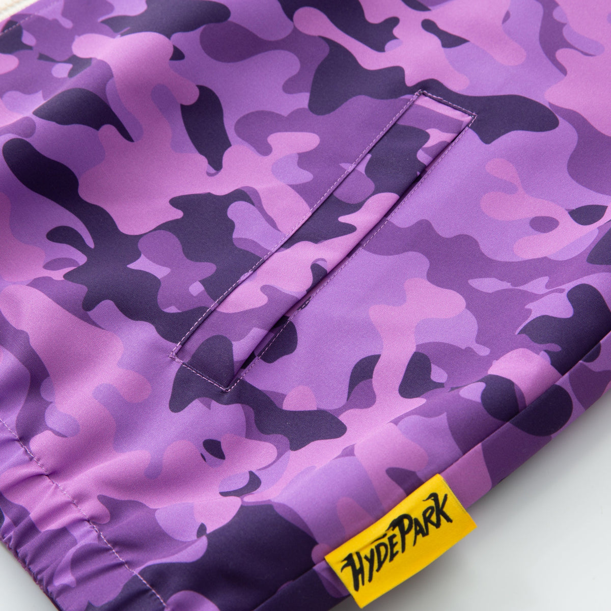 Lightning Camo Hooded Track Jacket - Purple