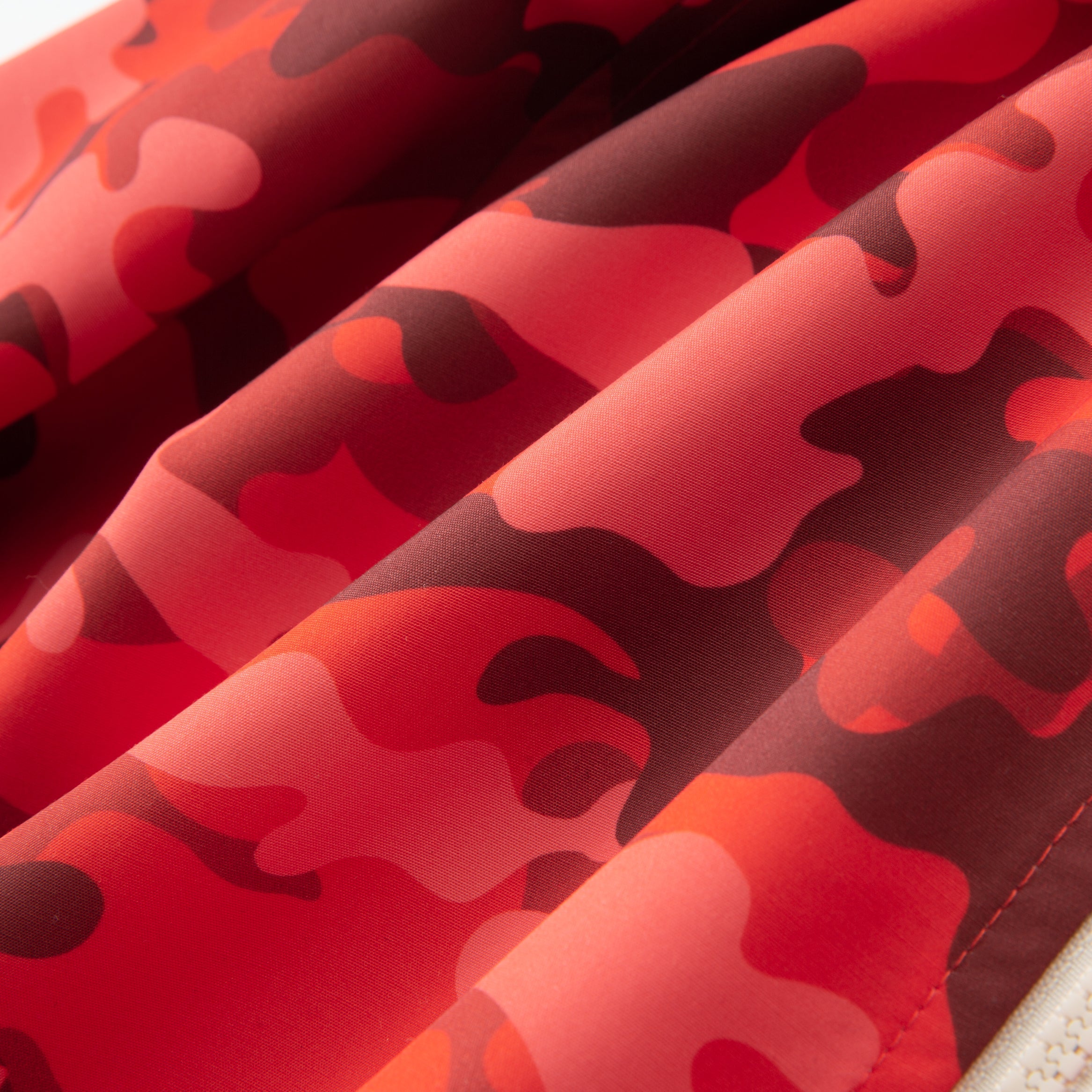 Lightning Camo Hooded Track Jacket - Red