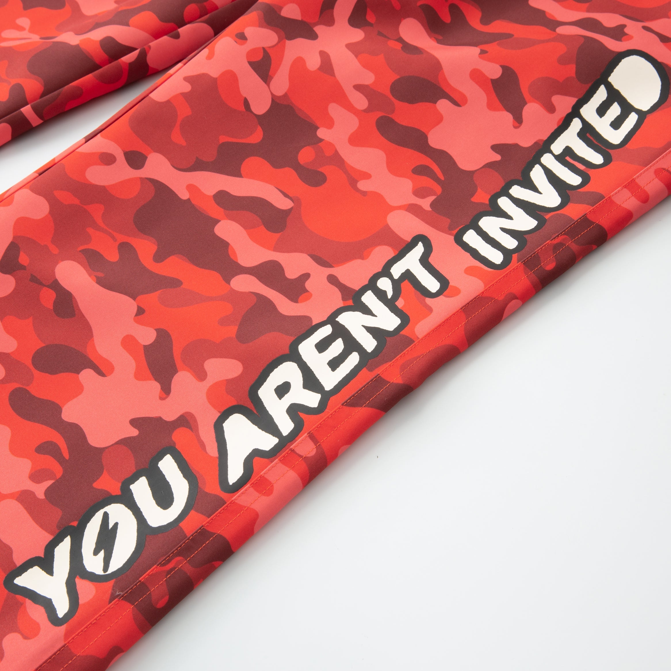 Lightning Camo Track pant - Red