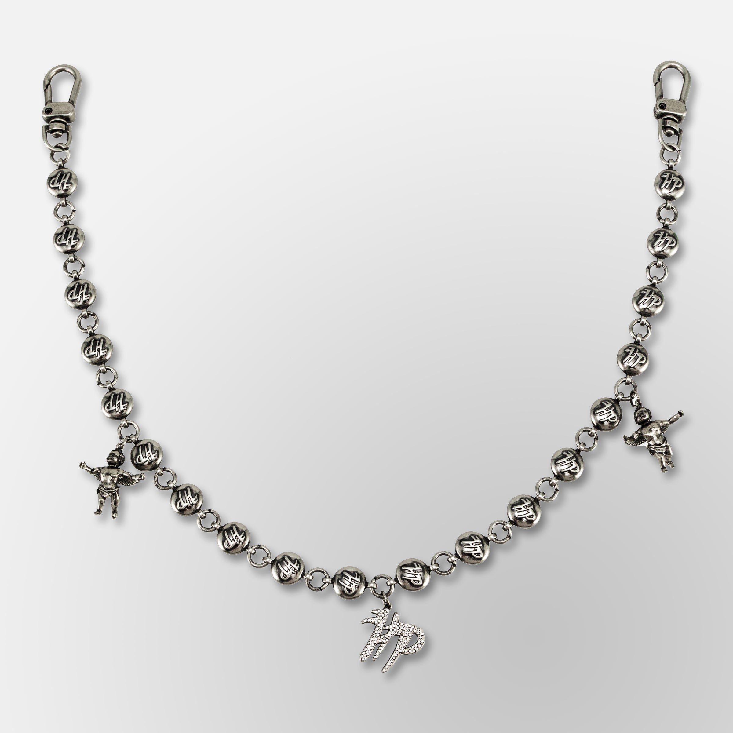 HP Pill Link Chain W/ Cherub + HP Charm - Wallet Chain