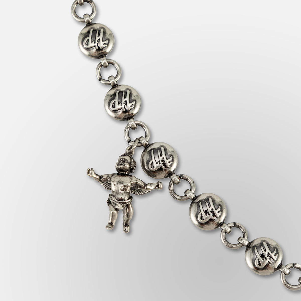 HP Pill Link Chain W/ Cherub + HP Charm - Wallet Chain