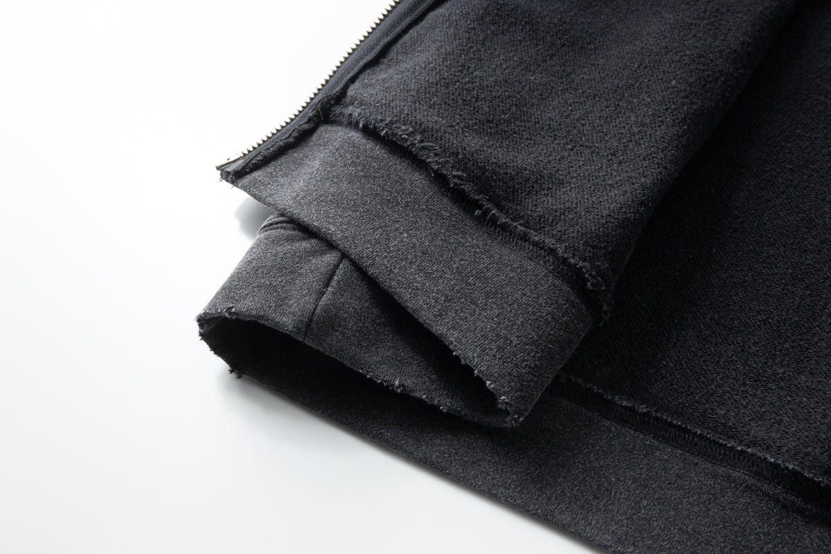 Grayskull- Throw Back- Full ZIP Hoodie- Black