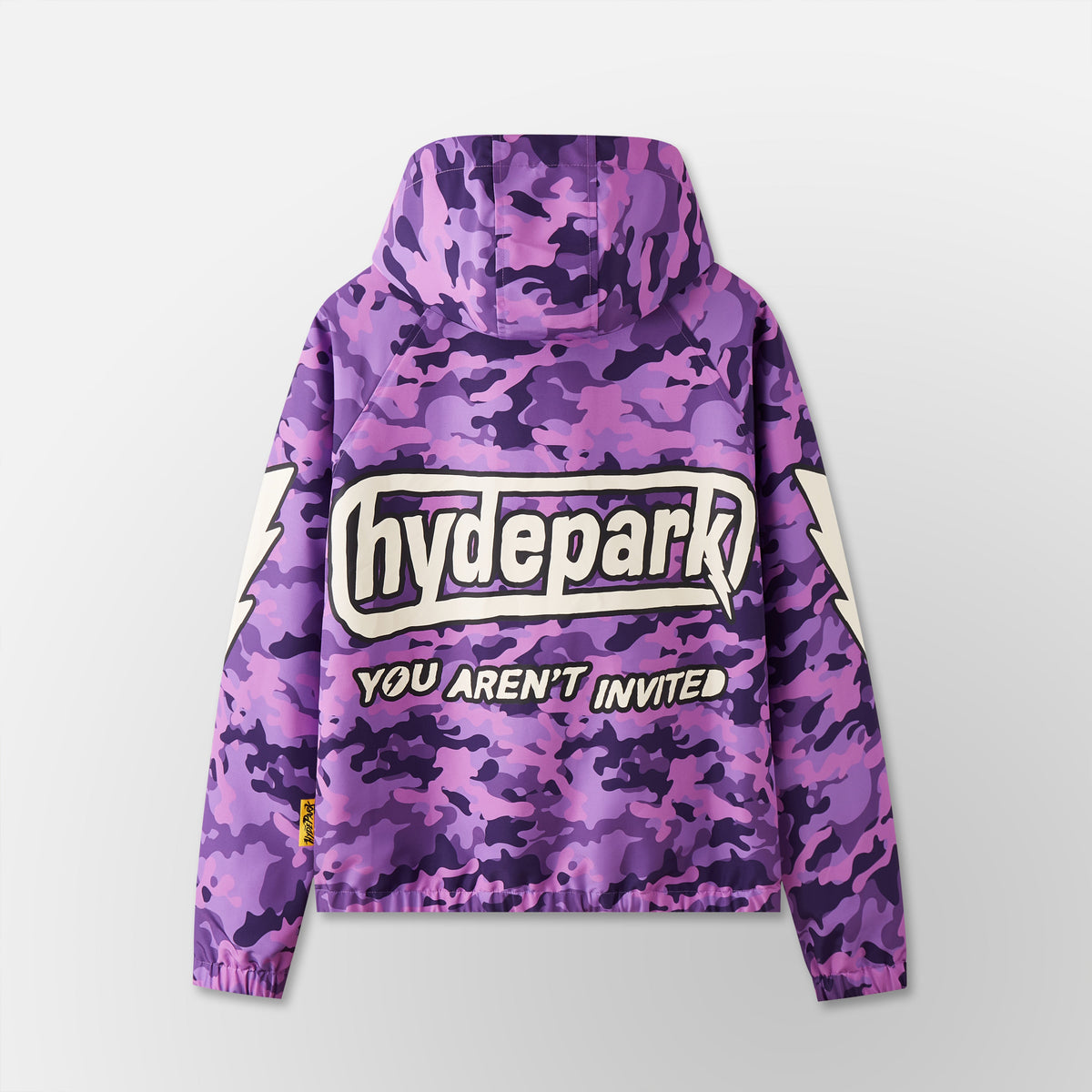 Lightning Camo Hooded Track Jacket - Purple