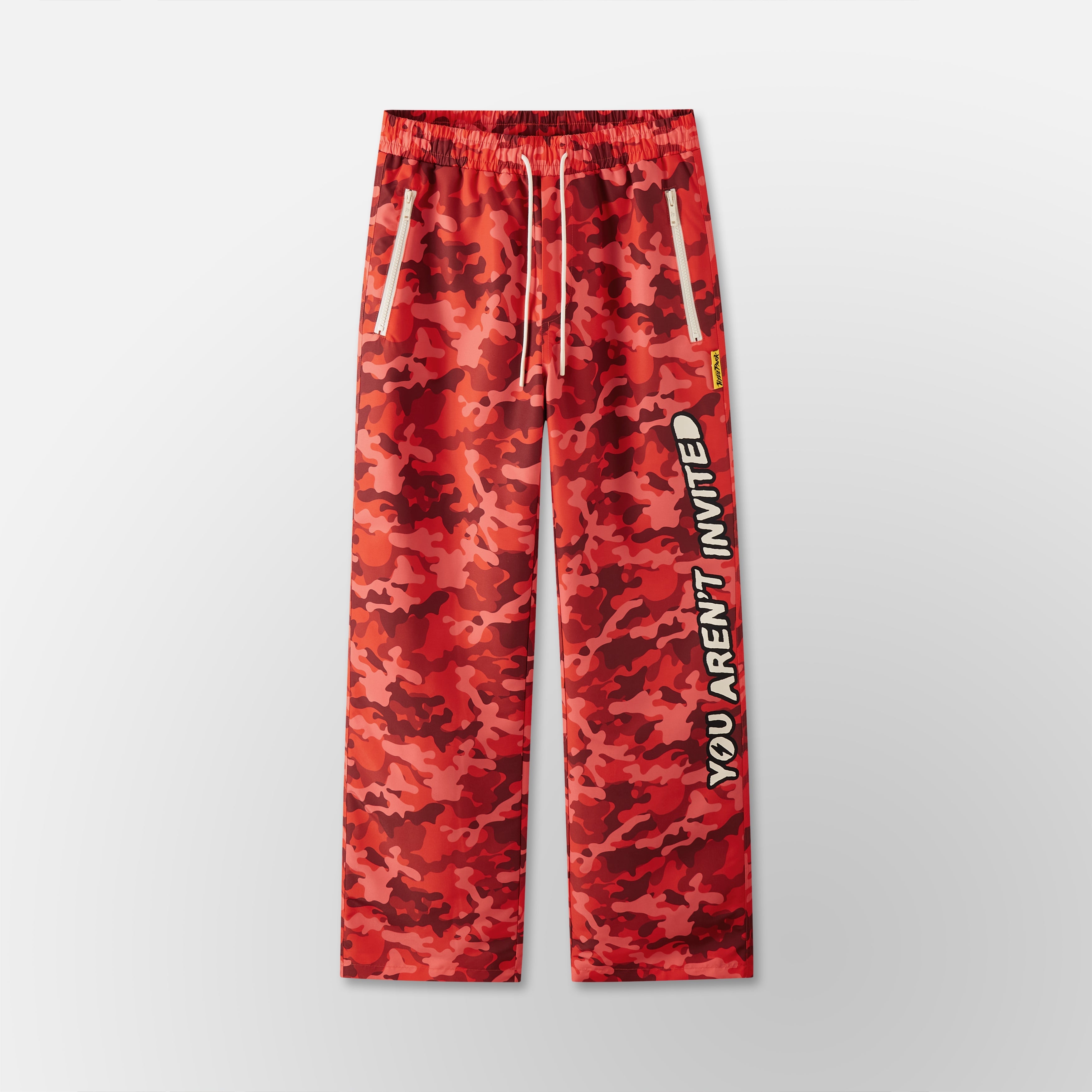 Lightning Camo Track pant - Red