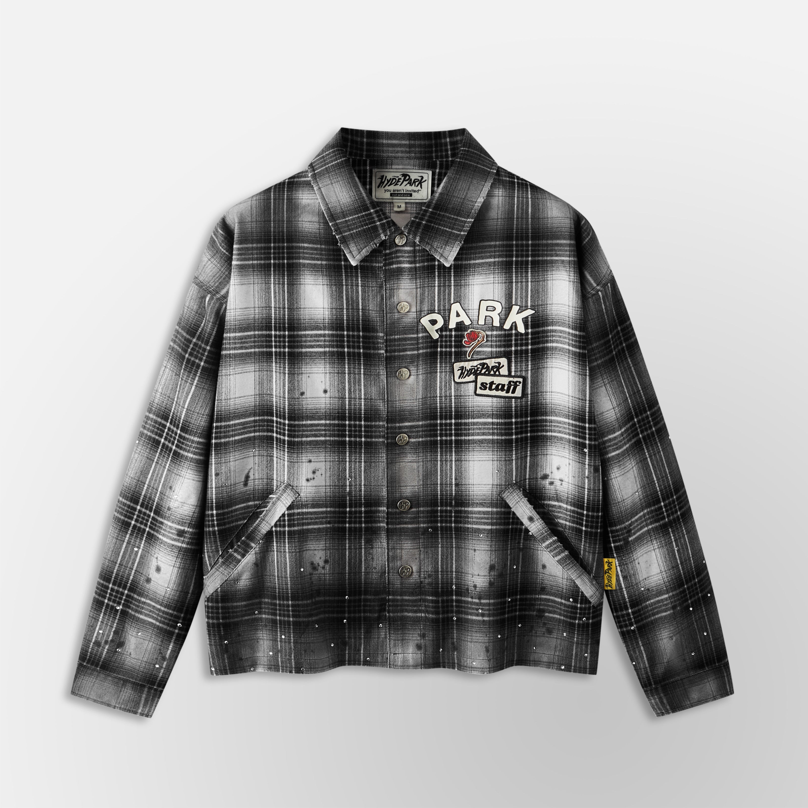 Flannel LS Shirt - Black/White