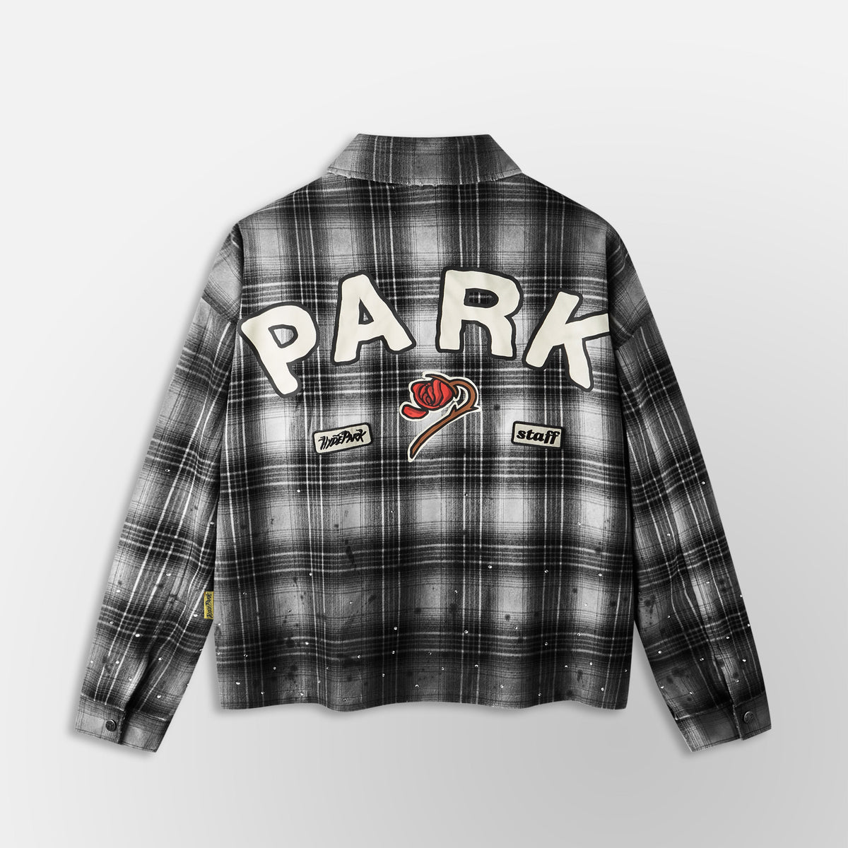 Flannel LS Shirt - Black/White
