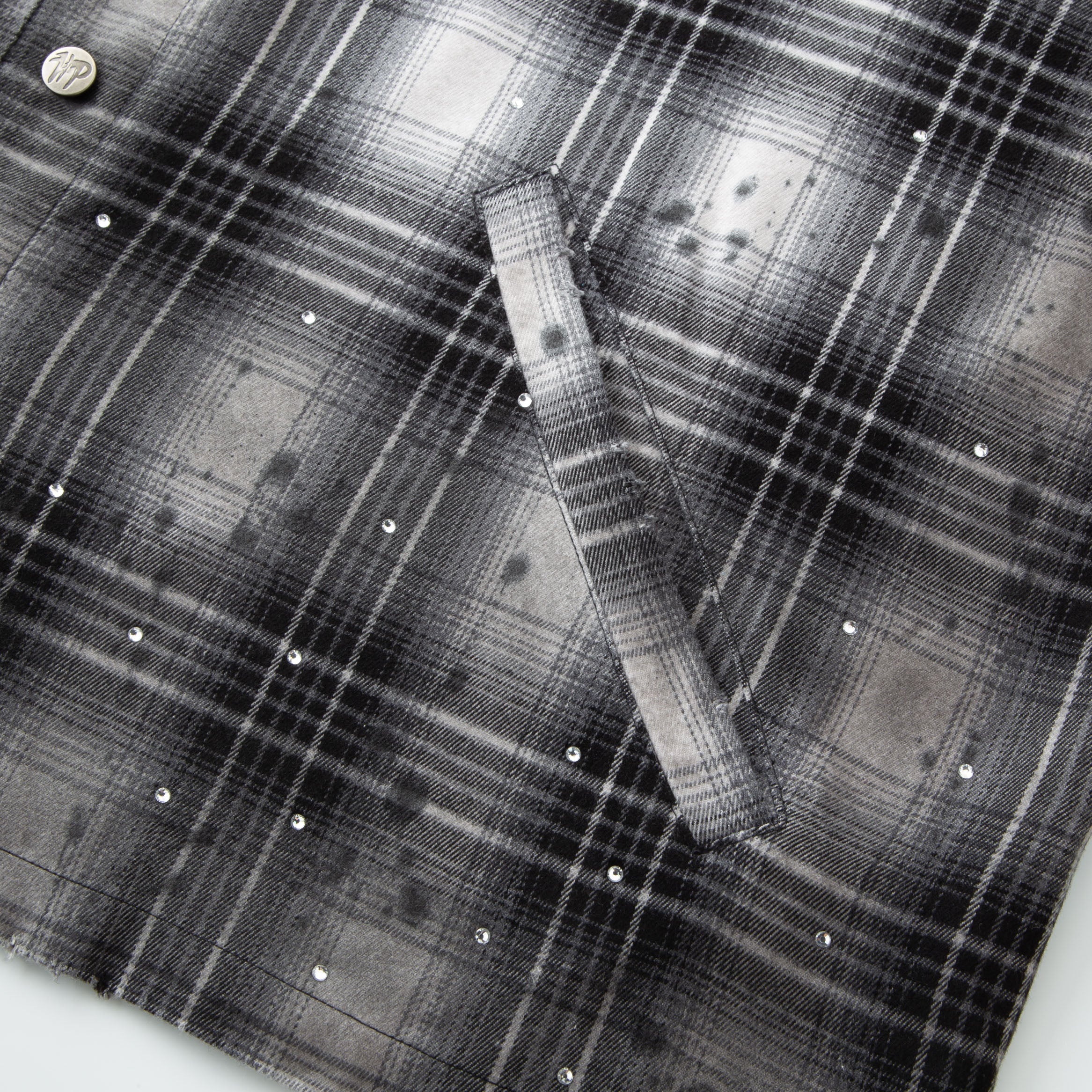 Flannel LS Shirt - Black/White