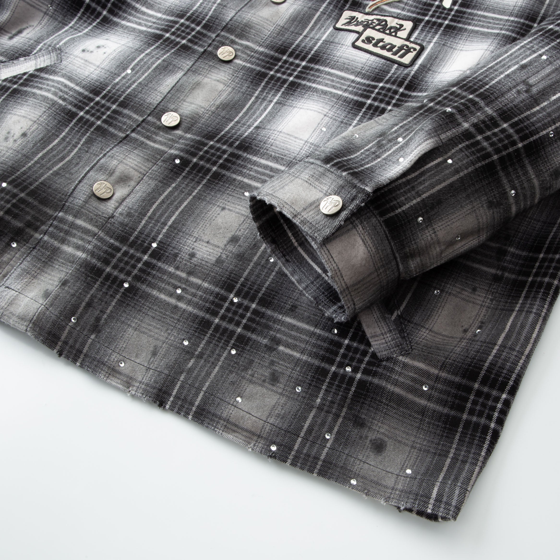 Flannel LS Shirt - Black/White
