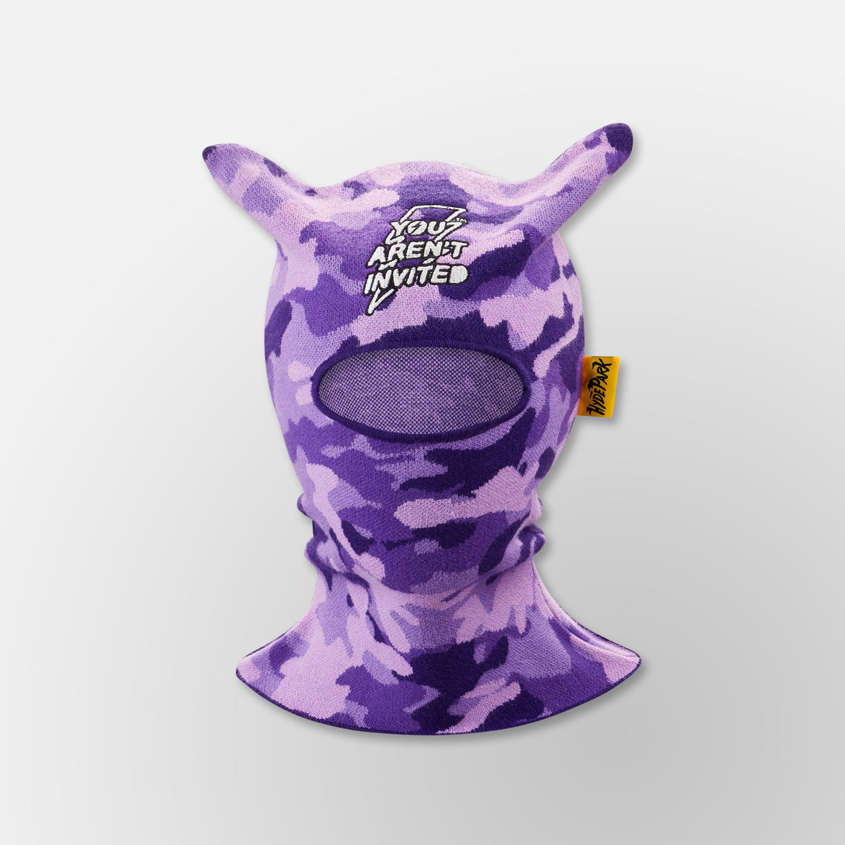 Quad Knit Balaclava - Purple