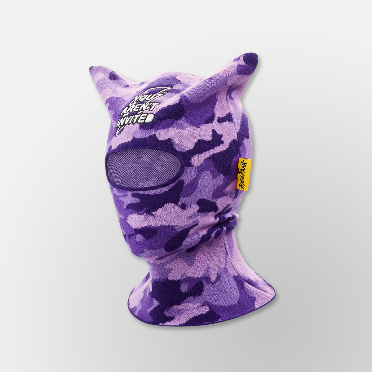 Quad Knit Balaclava - Purple