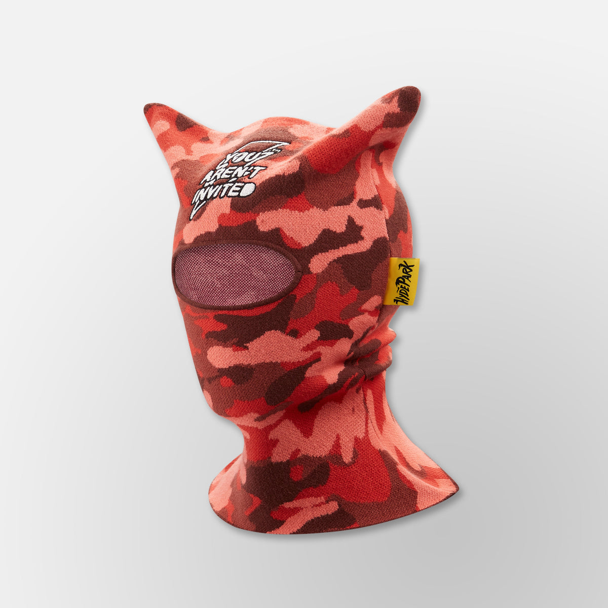 Quad Knit Balaclava - Red