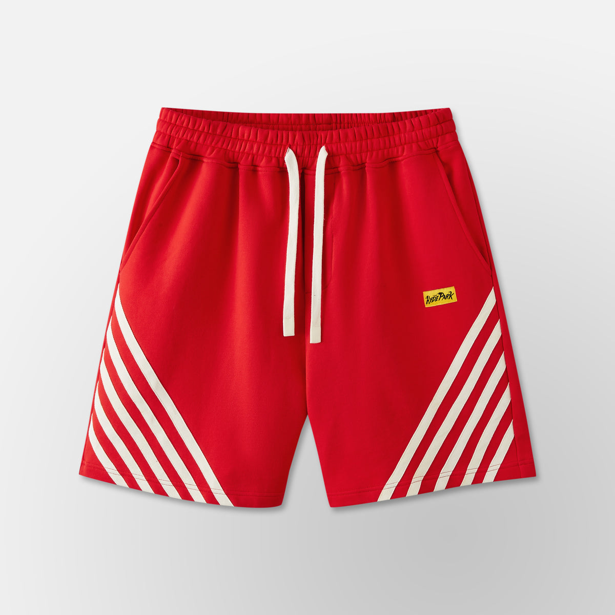 Relax Striped Shorts - Red