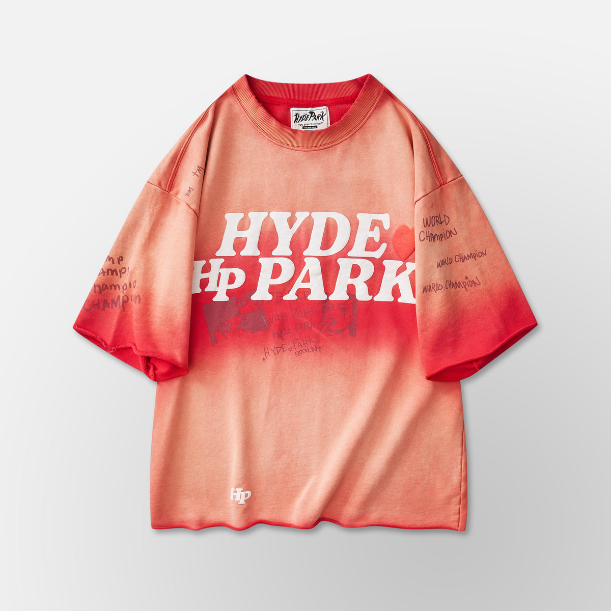 Slouch Cut Sweat Shirt - Red