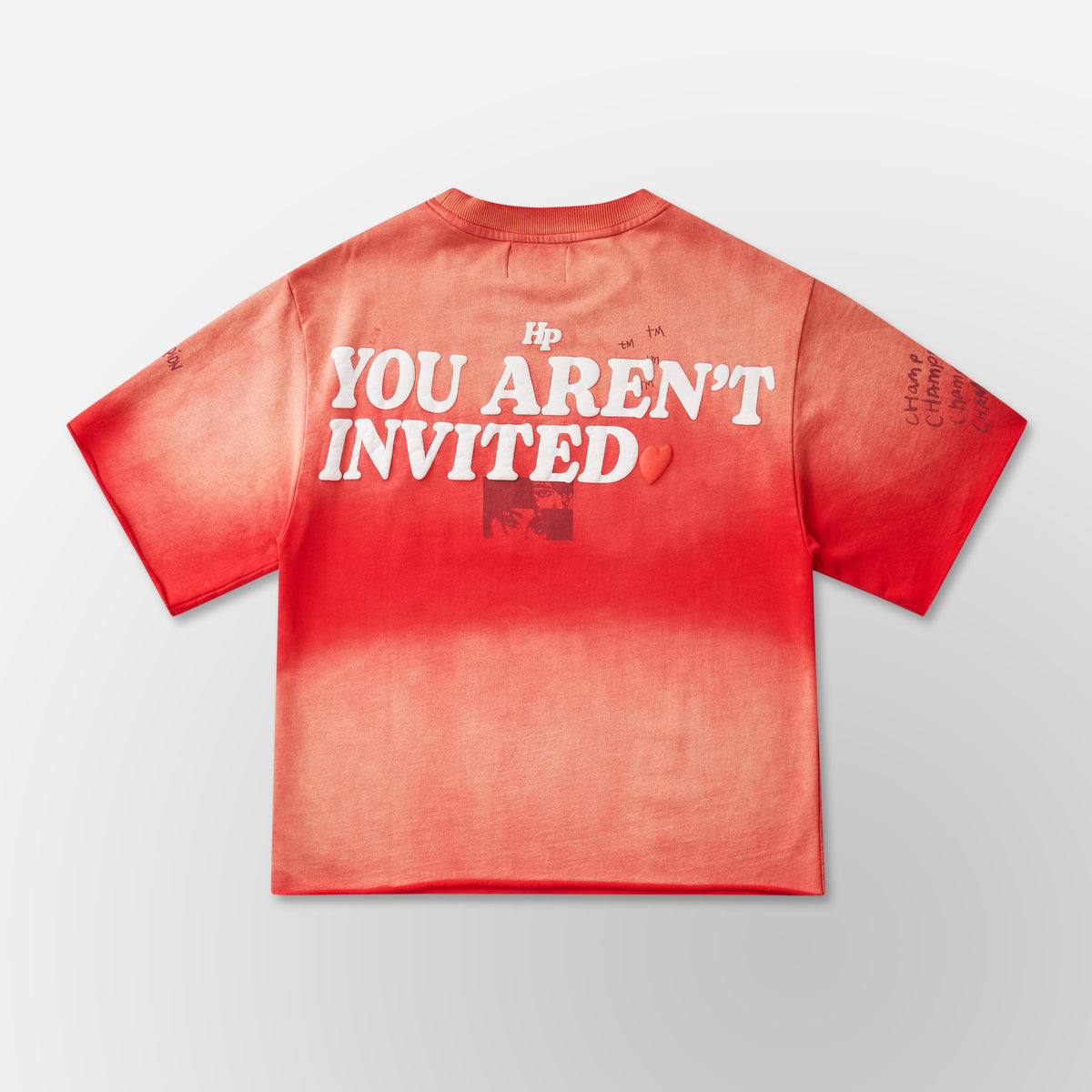 Slouch Cut Sweat Shirt - Red