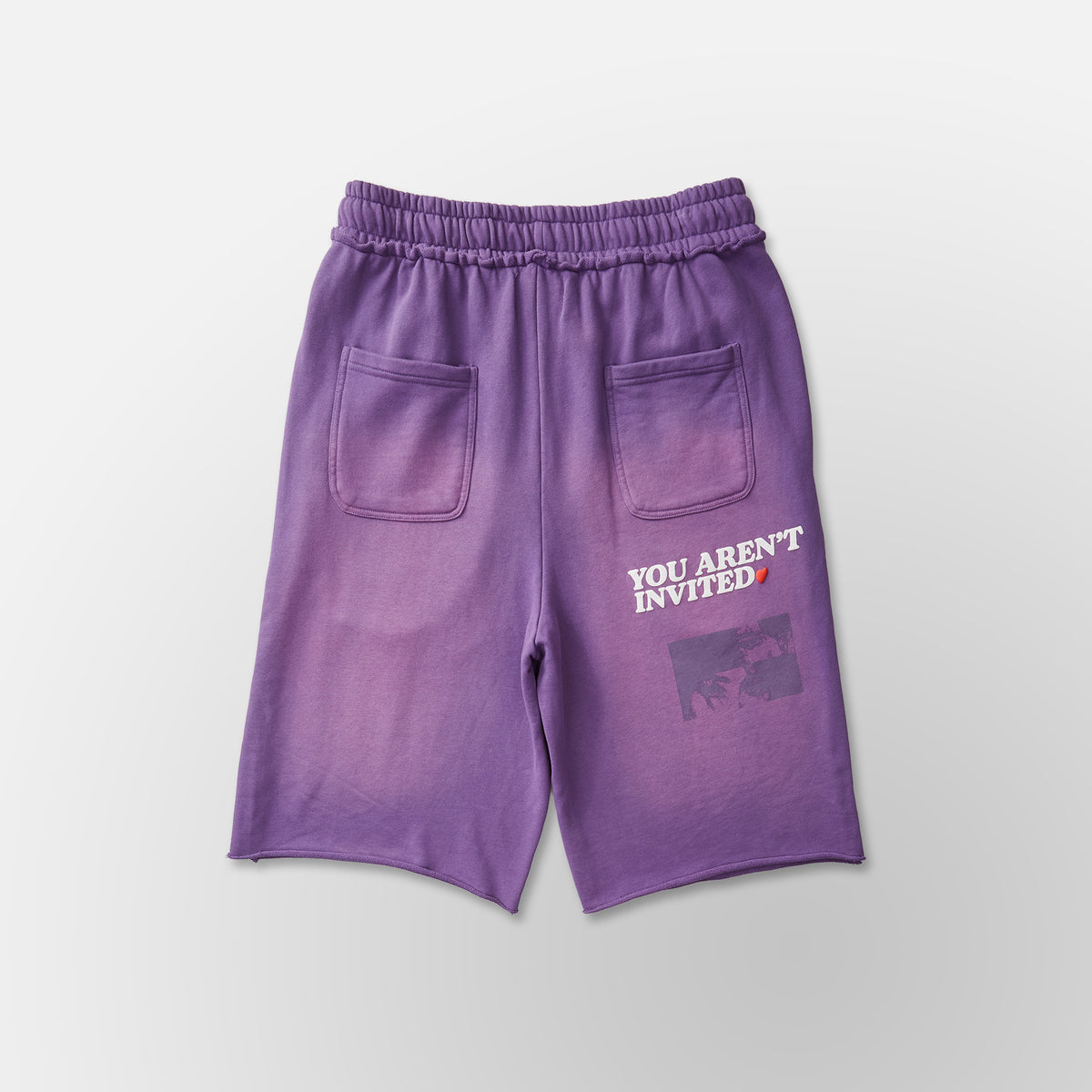 Slouch Cut Jogger Shorts - Purple
