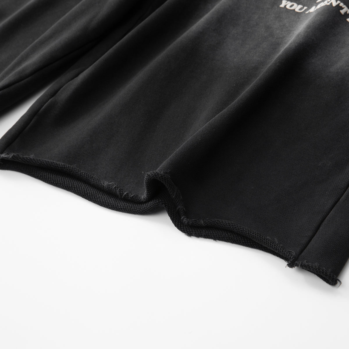 Slouch Cut Jogger Shorts - Black