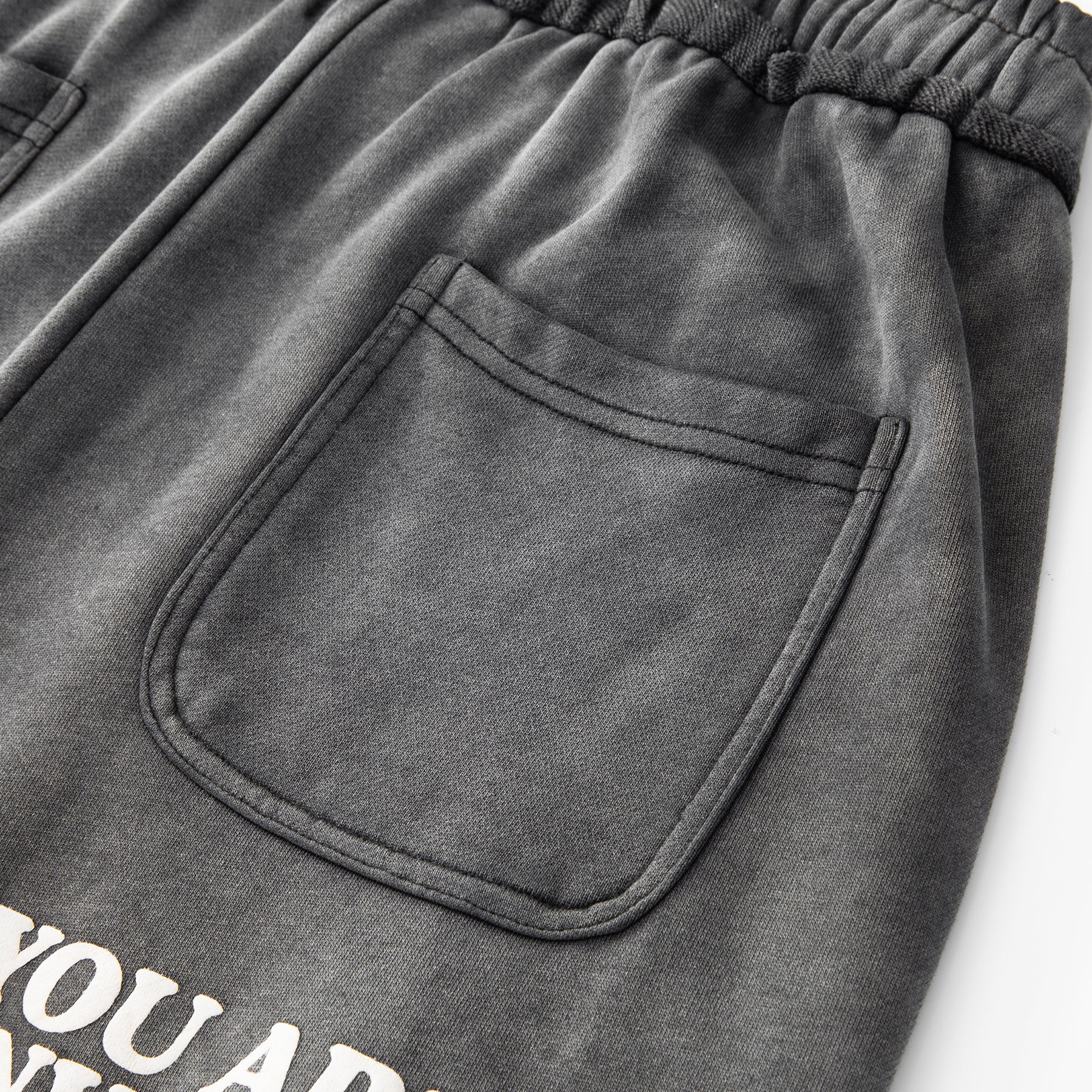 Slouch Cut Jogger Shorts - Black
