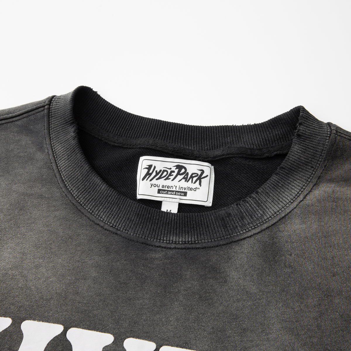 Slouch Cut Sweat Shirt - Black