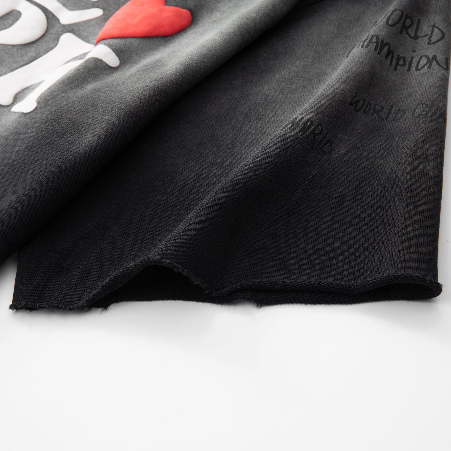 Slouch Cut Sweat Shirt - Black