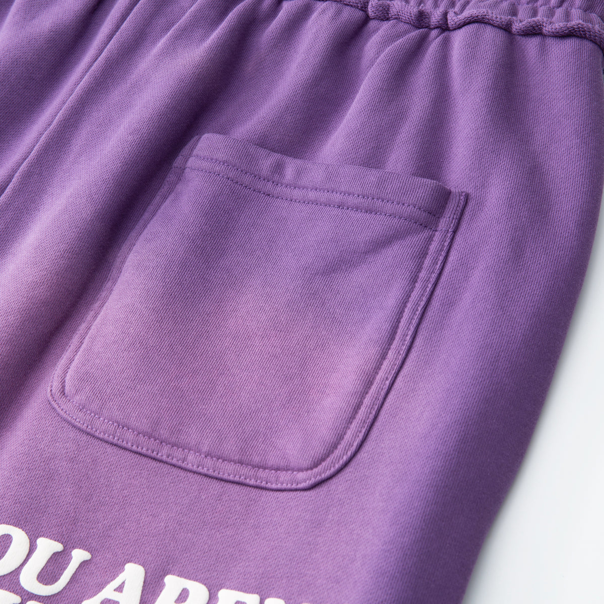 Slouch Cut Jogger Shorts - Purple