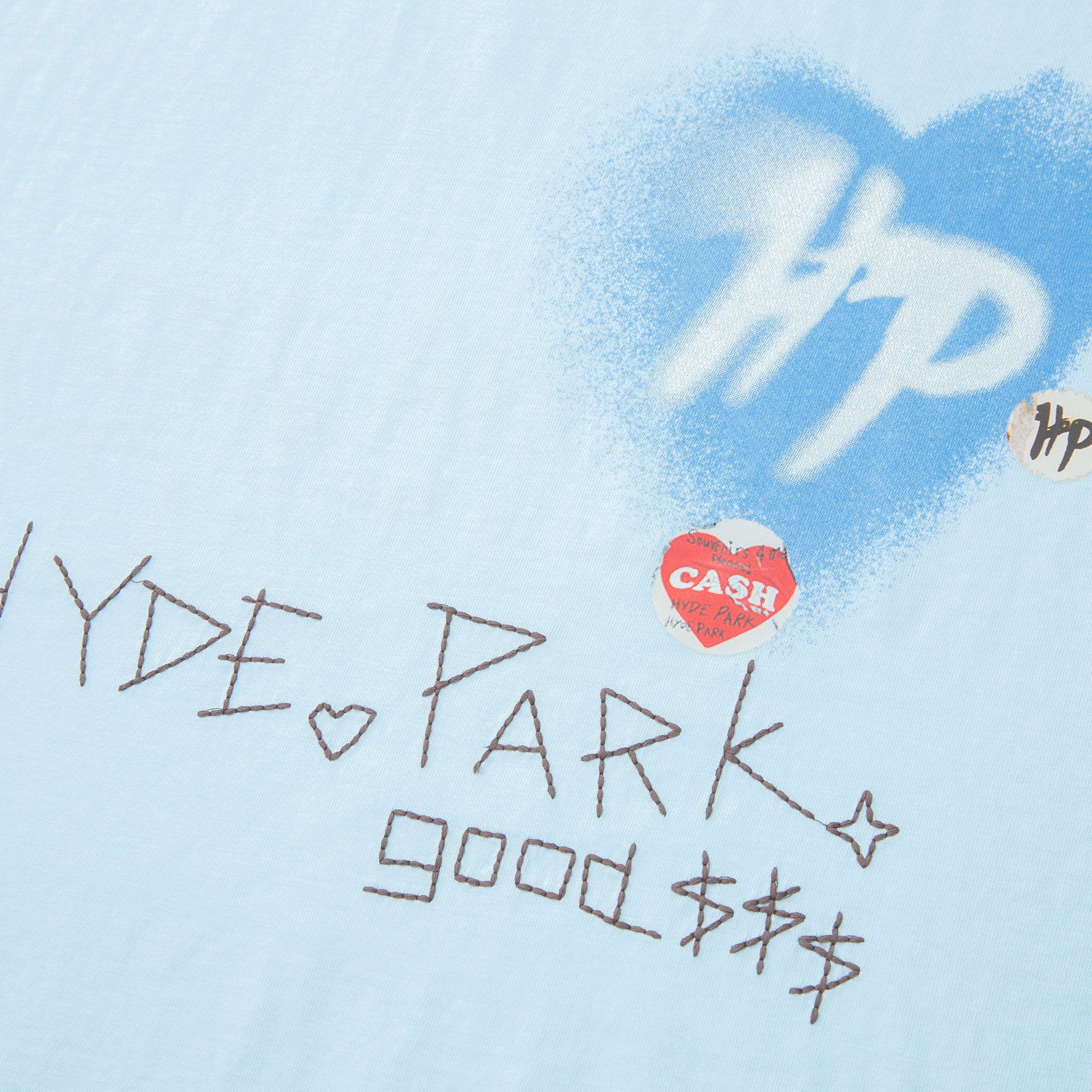 Stencil Heart - Blue