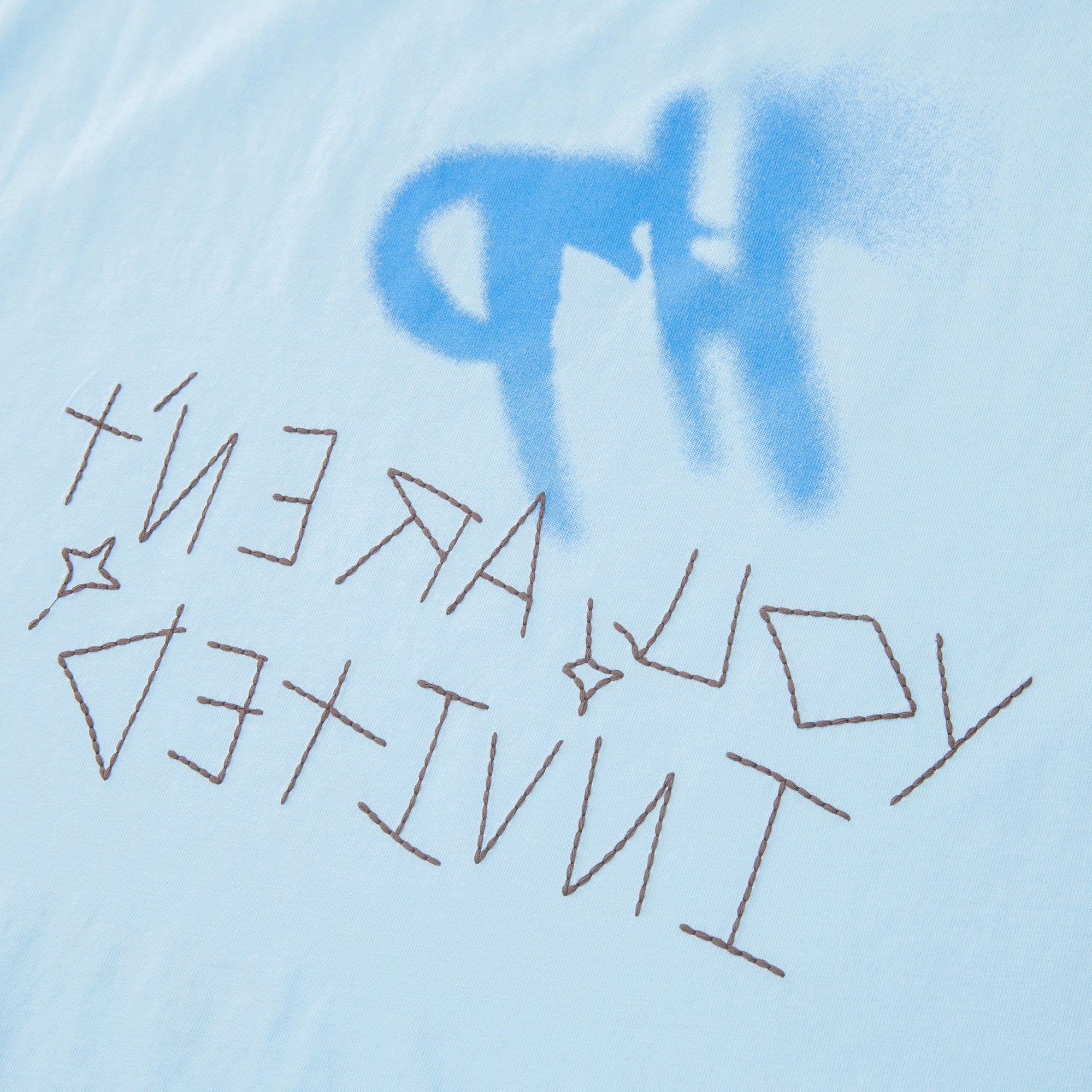 Stencil Heart - Blue
