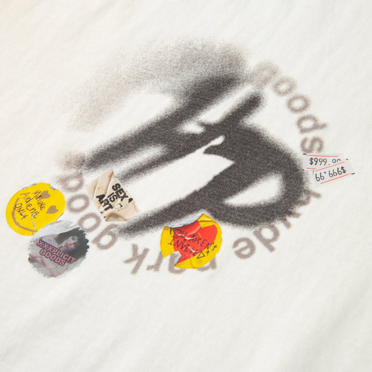 Over Spray Sticker Slap HP - White