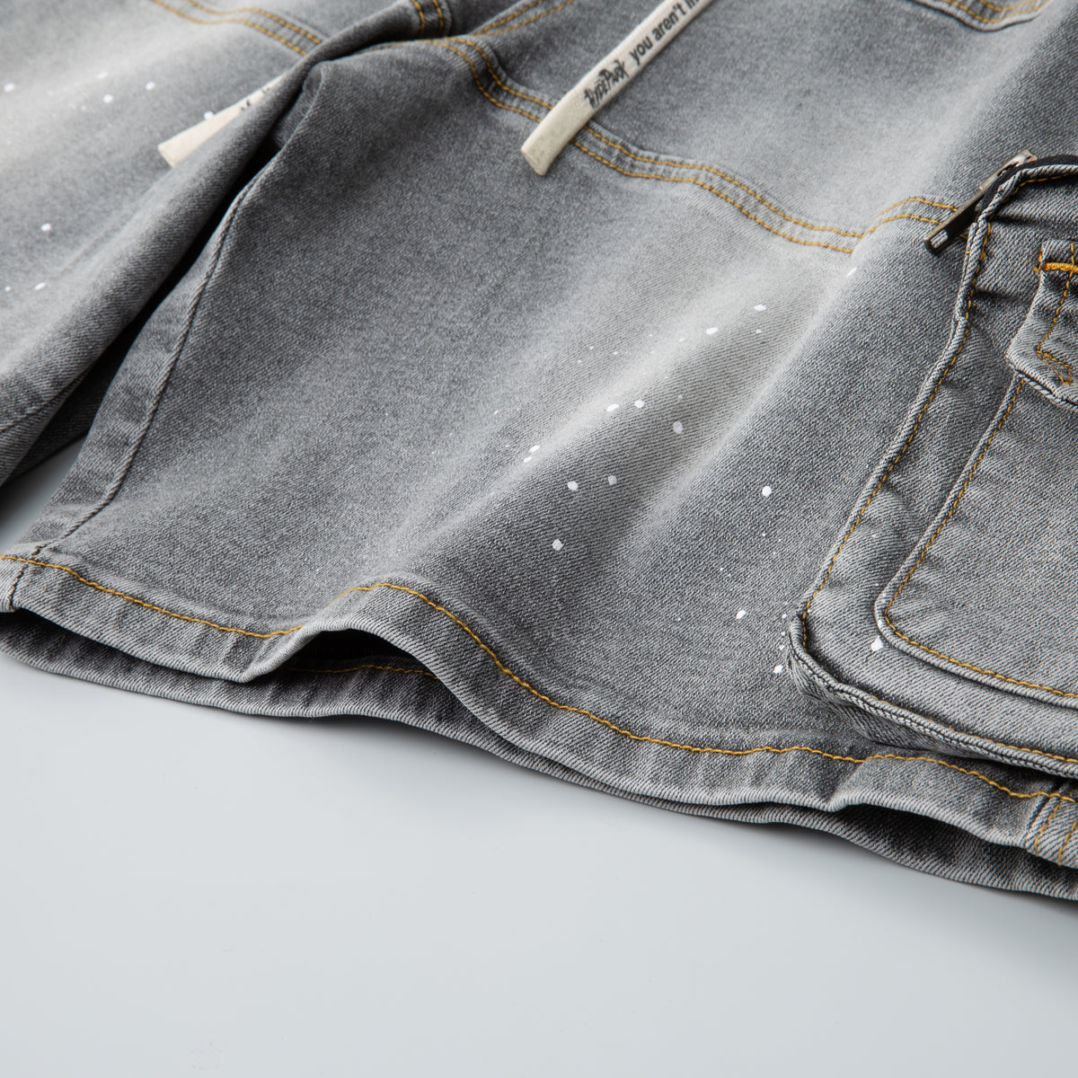 Velocity Cargo Denim Short - Grey